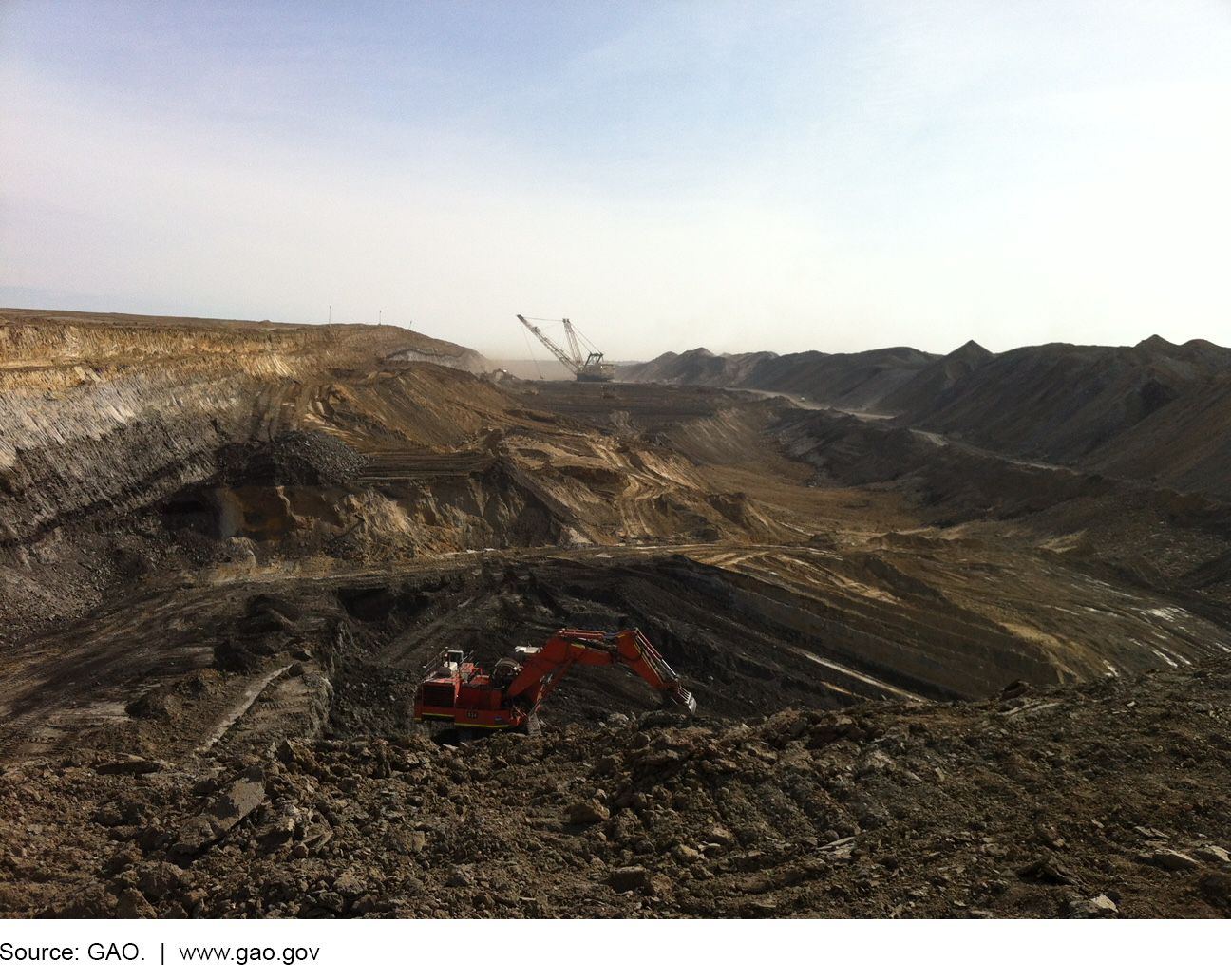 Photograph of surface coal mine