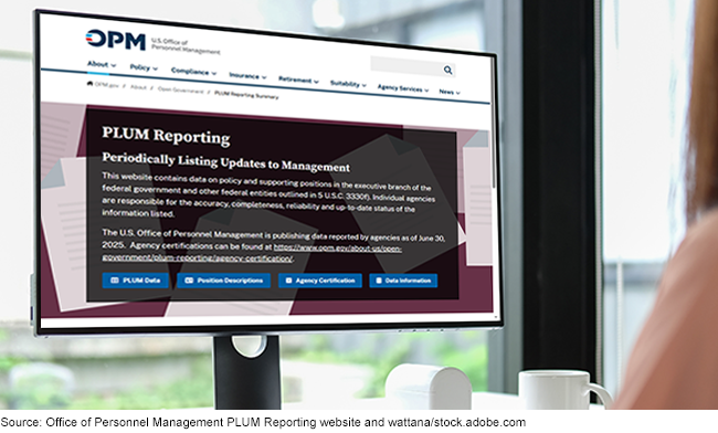 Computer screen displaying the PLUM Reporting website homepage. Computer screen displaying the PLUM Reporting website homepage.