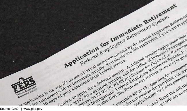 Application for immediate retirement, federal employees retirement system