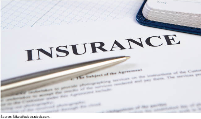 A piece of paper with the word INSURANCE at the top in big bold letters, with a silver pen and the corner of a notebook on top of the paper. A piece of paper with the word INSURANCE at the top in big bold letters, with a silver pen and the corner of a notebook on top of the paper.