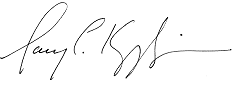 Gary Kepplinger's signature
