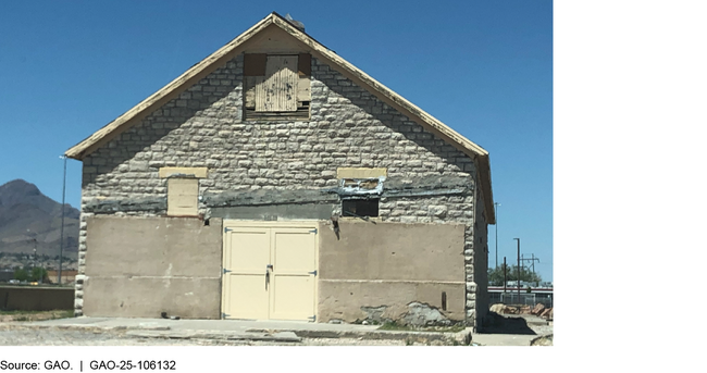 Vacant Historic Building Required to Be Maintained at Ft. Bliss, Texas