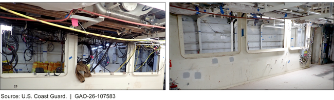 Offshore Patrol Cutters 1 (left) and 2 (right) Construction Status in December 2024