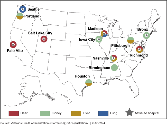 Map showing 12 locations across the contiguous United States