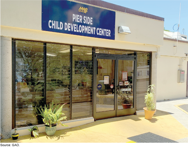 The outside of a child care facility 