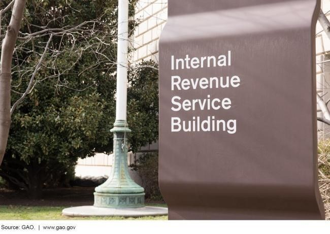 Internal Revenue Service Building sign