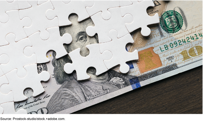 Puzzle over hundred dollar bill Puzzle over hundred dollar bill