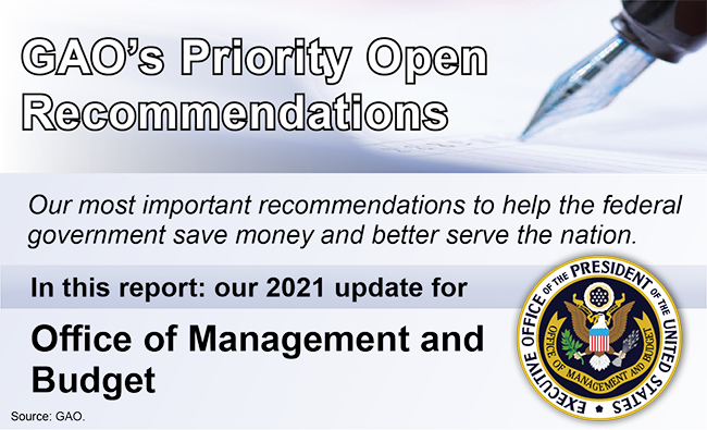 Priority Open Recommendations: Office of Management and Budget . GAO