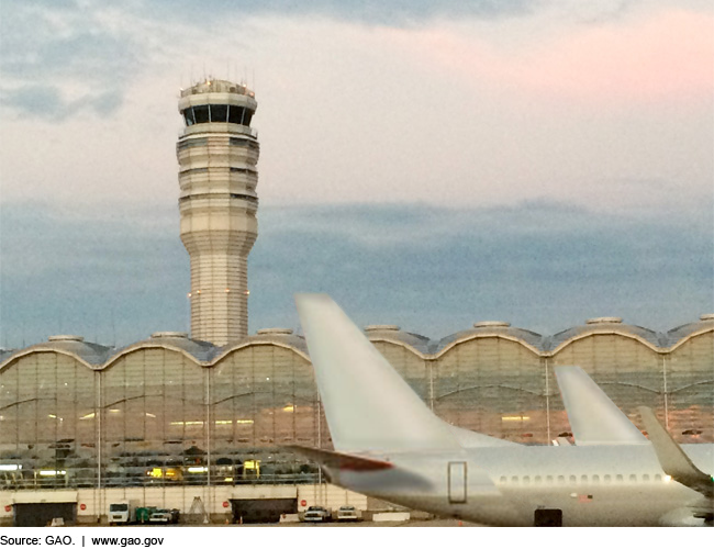 Photo of airplanes at an airport