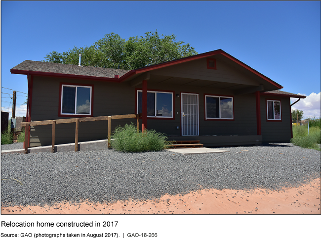 A photo of a ranch-style relocation home.