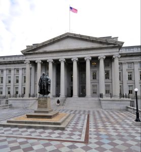 photo of the treasury building