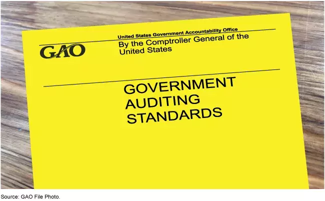 Photo of the Yellow Book GAO's Government Auditing Standards