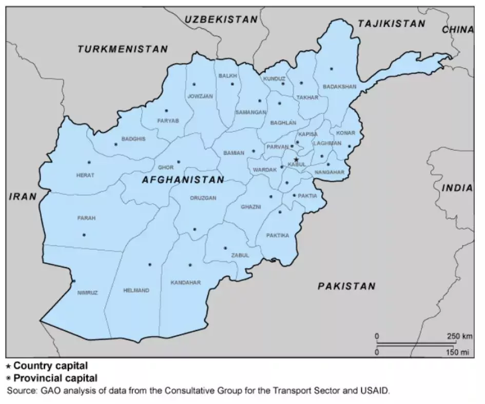 Map of Afghanistan