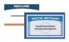 Medicare and Social Security cards icon