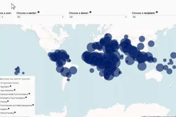 GIF showing how the interactive map works