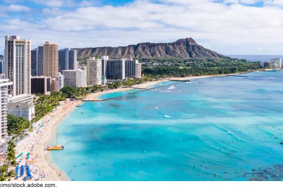 Waikiki Beach in Hawaii